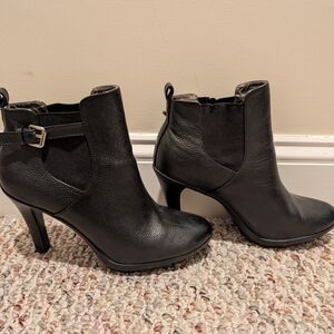 Tahari Black Heeled Ankle Boots